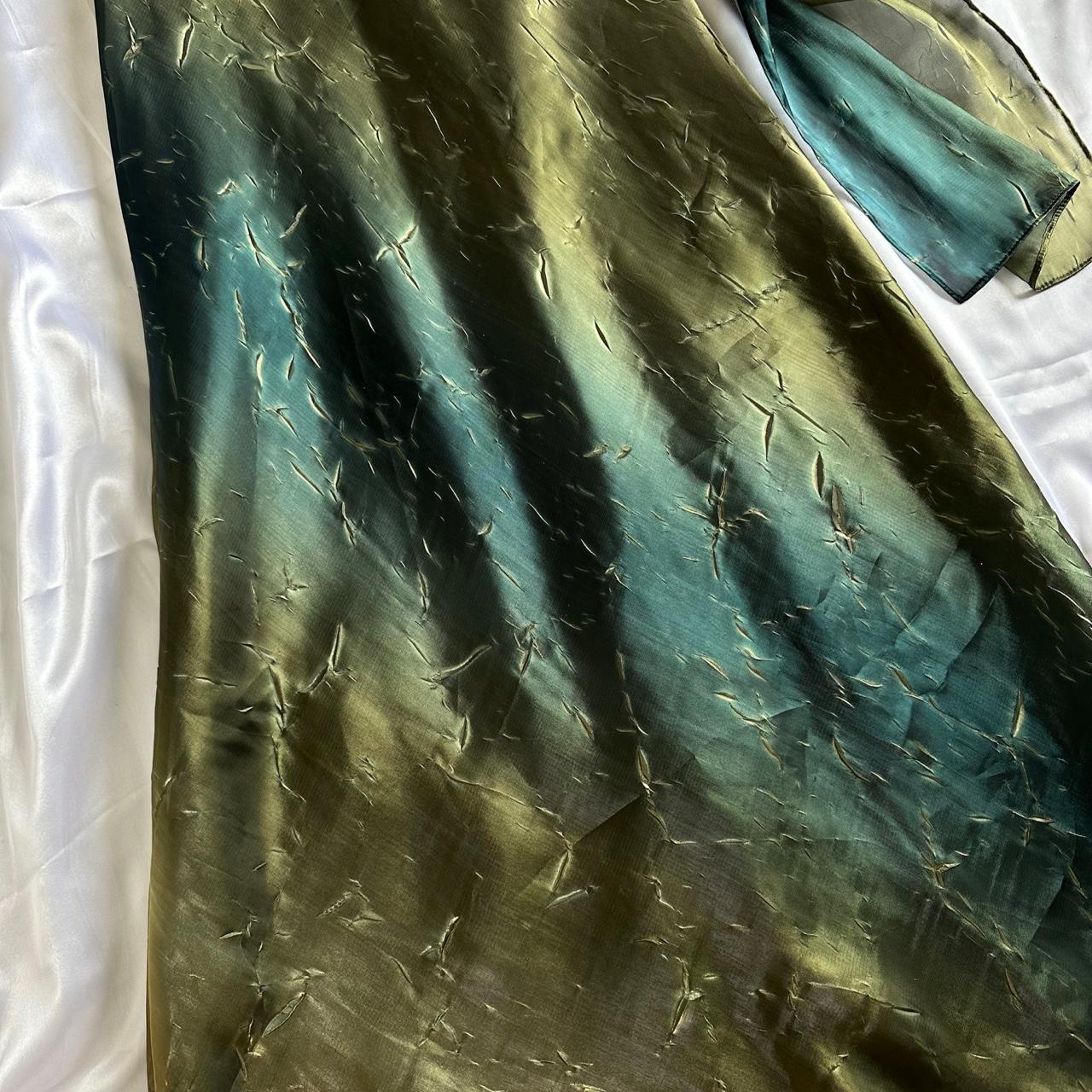 Women's Blue and Green Dress