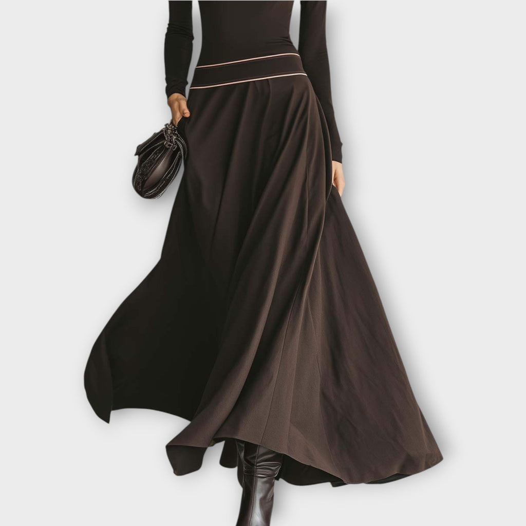 Elegant Turtleneck Maxi Dress