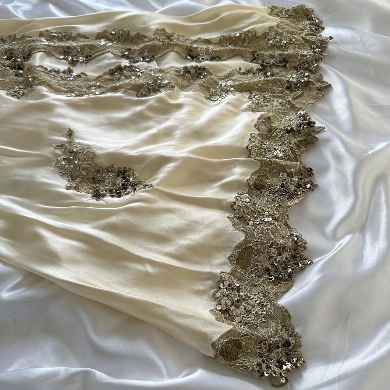Women's Cream and Silver Dress