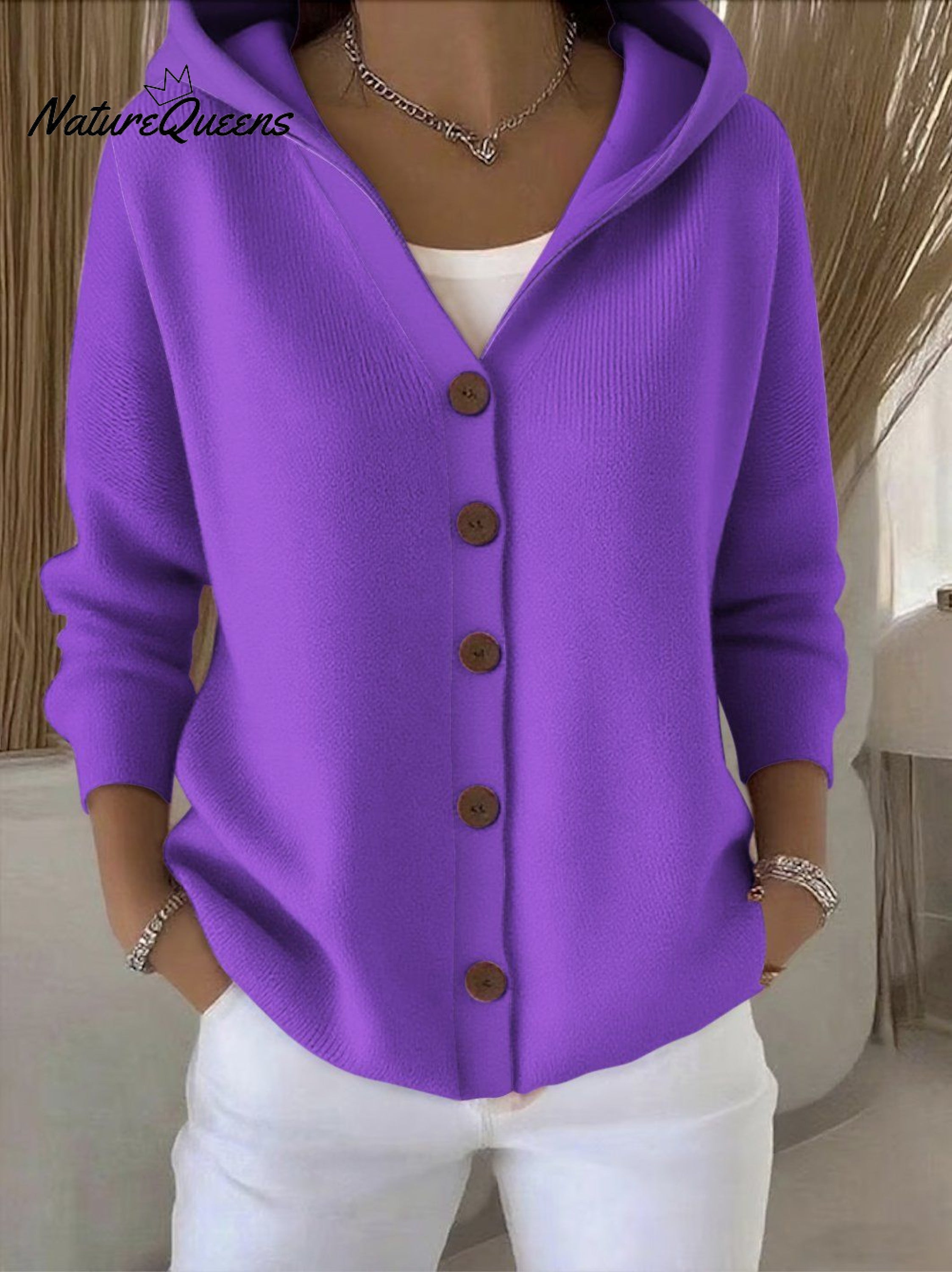 Women knit Long Sleeve Comfy Casual Cardigan