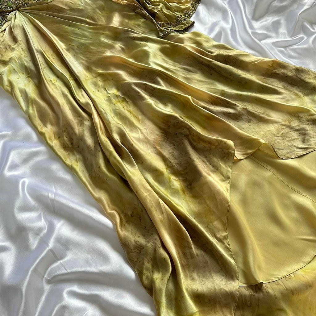 Women's Gold and Khaki Dress