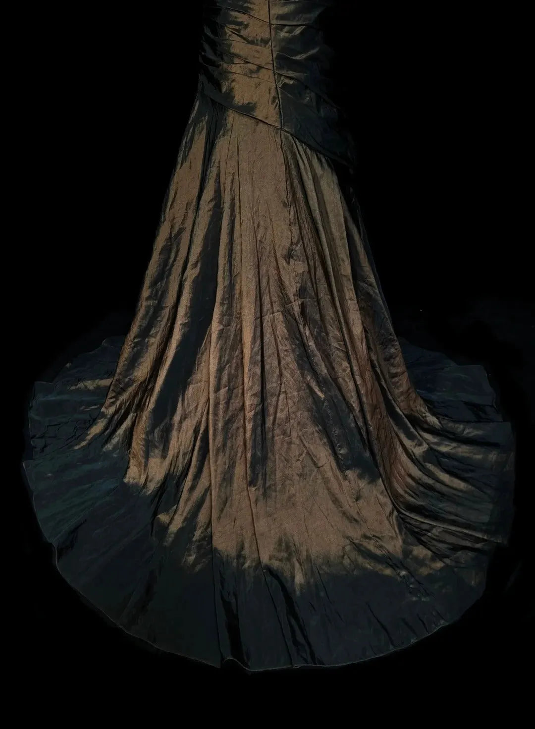 Strapless Brown Vintage Evening Dresses, Sleeveless Long Party Gowns  25499