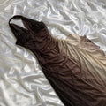 Betsy & Adam Women's Brown and Cream Dress