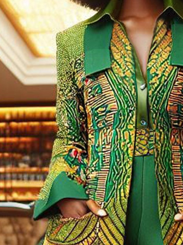 Urban Ethnic Shawl Collar Jacket