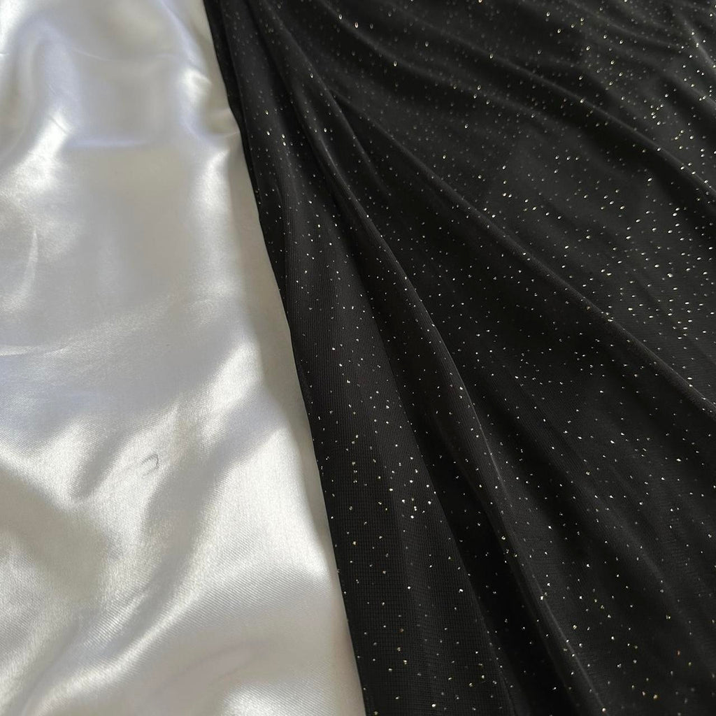 Betsy & Adam Women's Black and Gold Dress