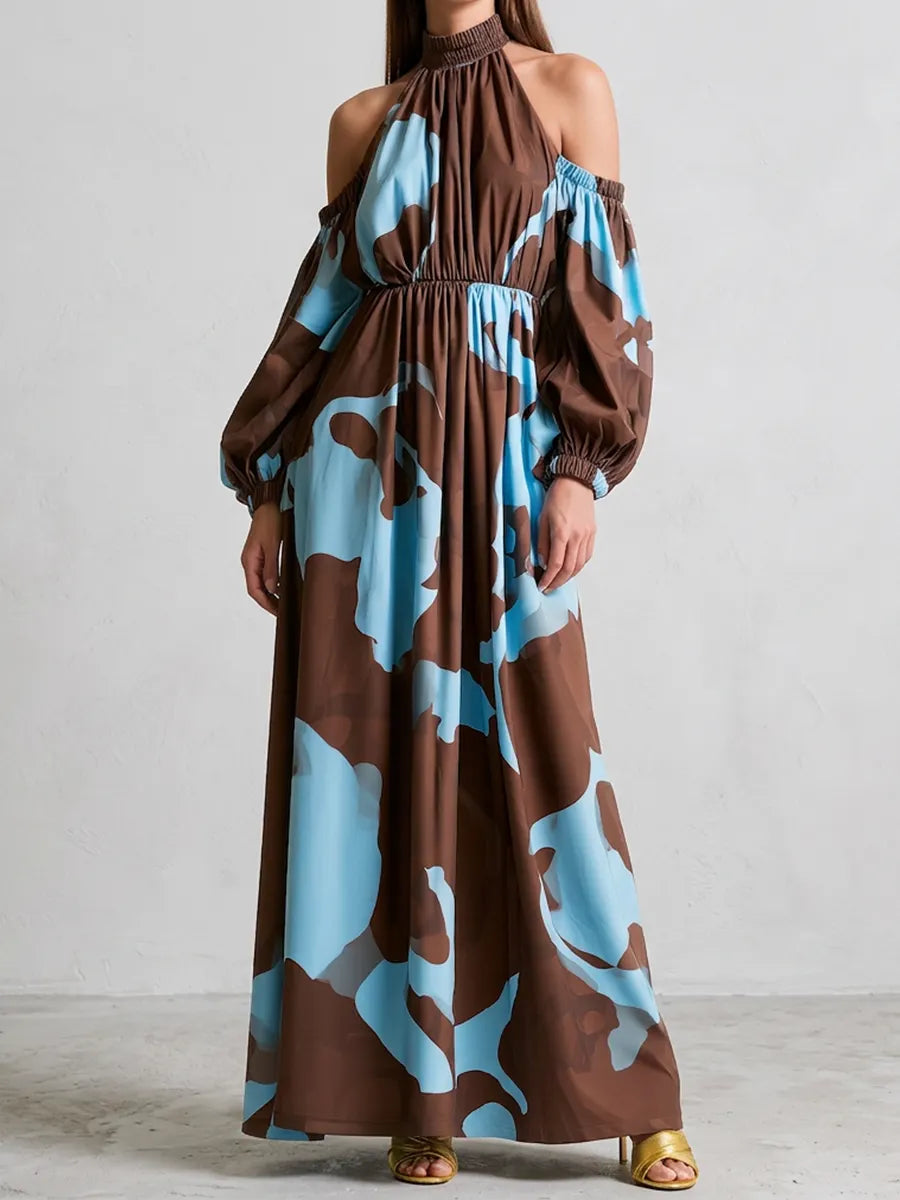 Bohemian Mocha Breeze Maxi Dress