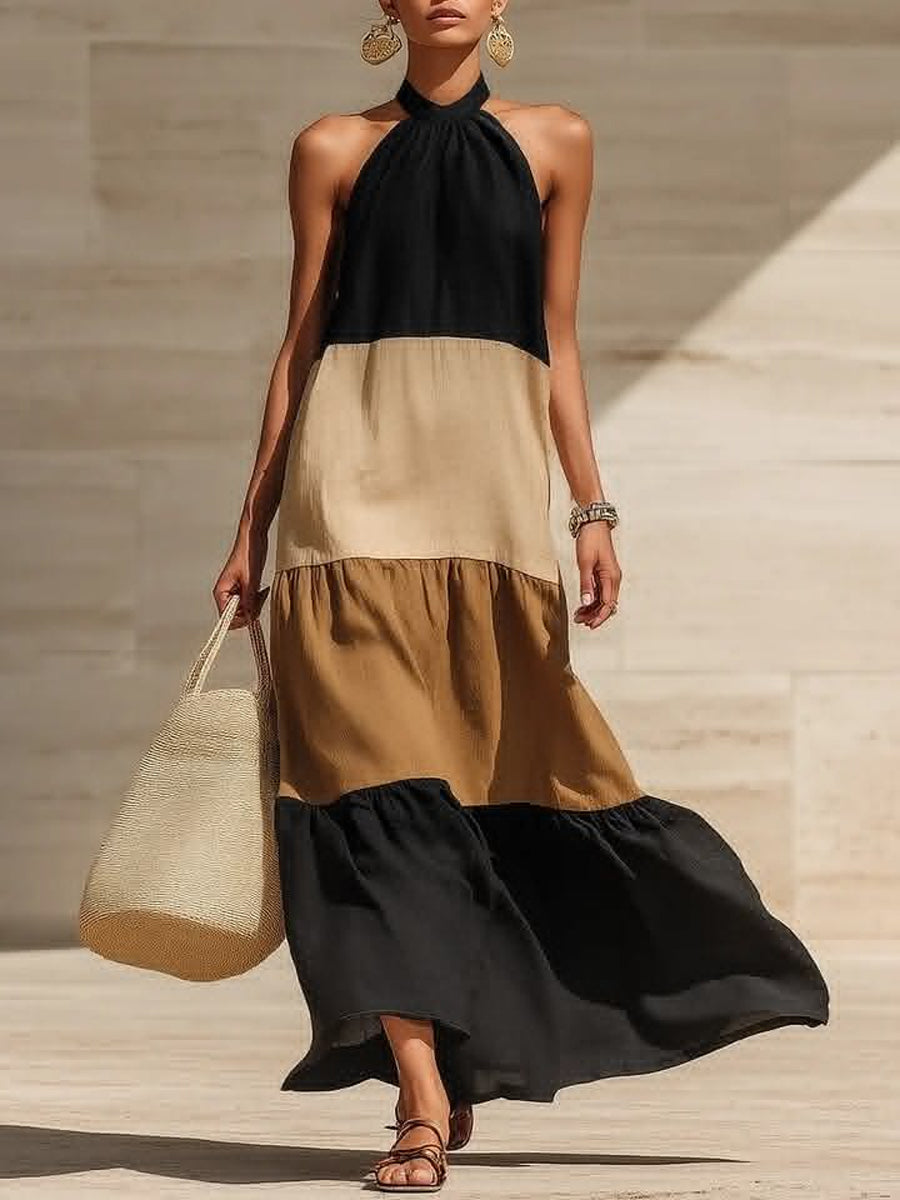 Women's Color-block Dress