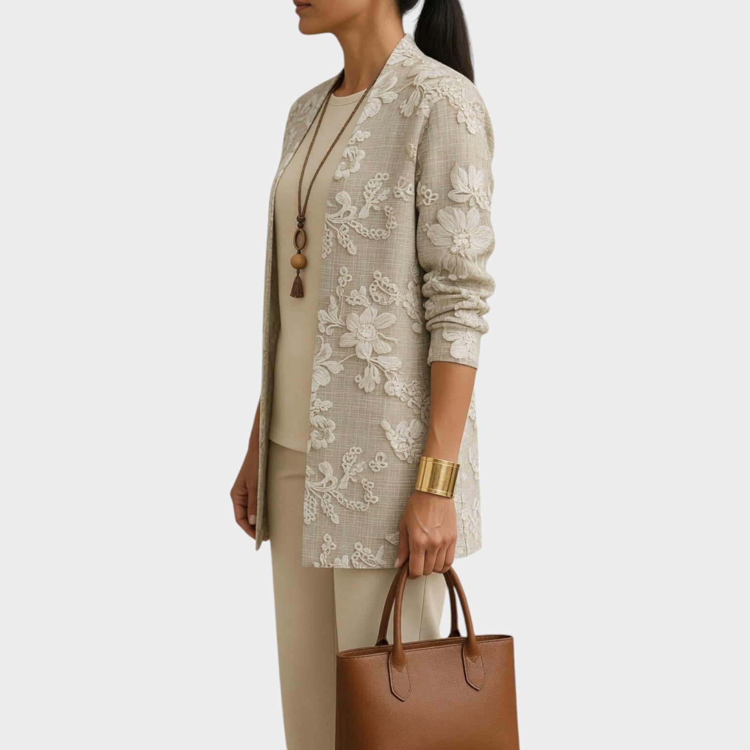 Minimal Luxe Embroidered Set