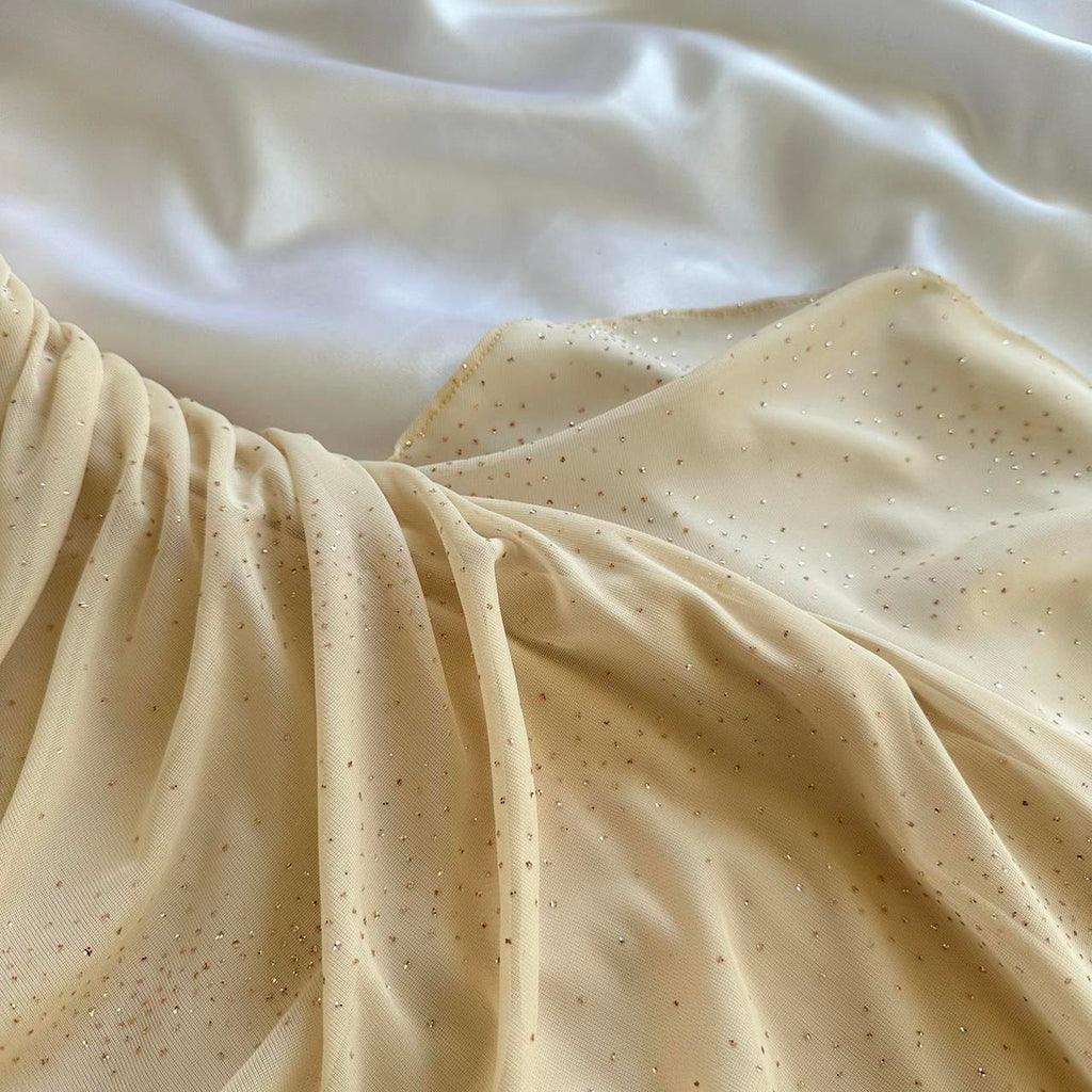 & Other Stories Women's Cream and Gold Dress