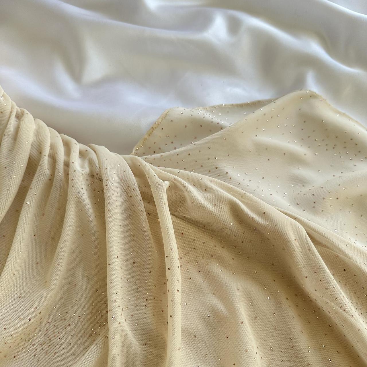 & Other Stories Women's Cream and Gold Dress