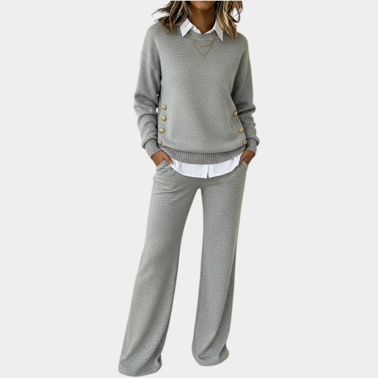 Elegant Knit Two-Piece Set