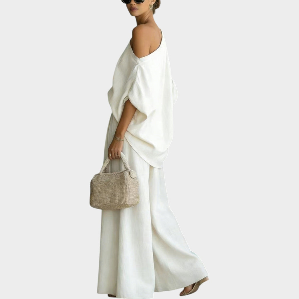 One-Shoulder Two-Piece Set