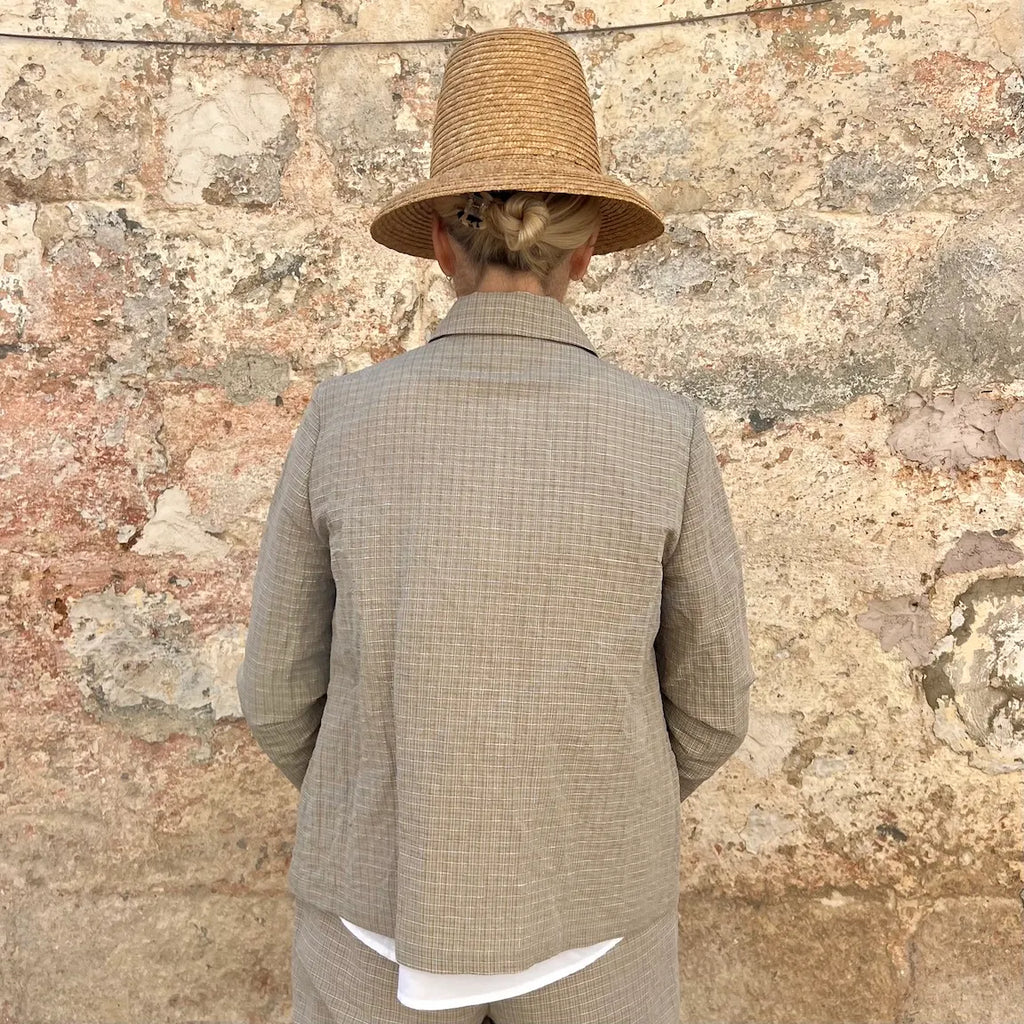 ApuntoB Jacket 1846 – Italian Linen Cotton Cropped Boxy Jacket