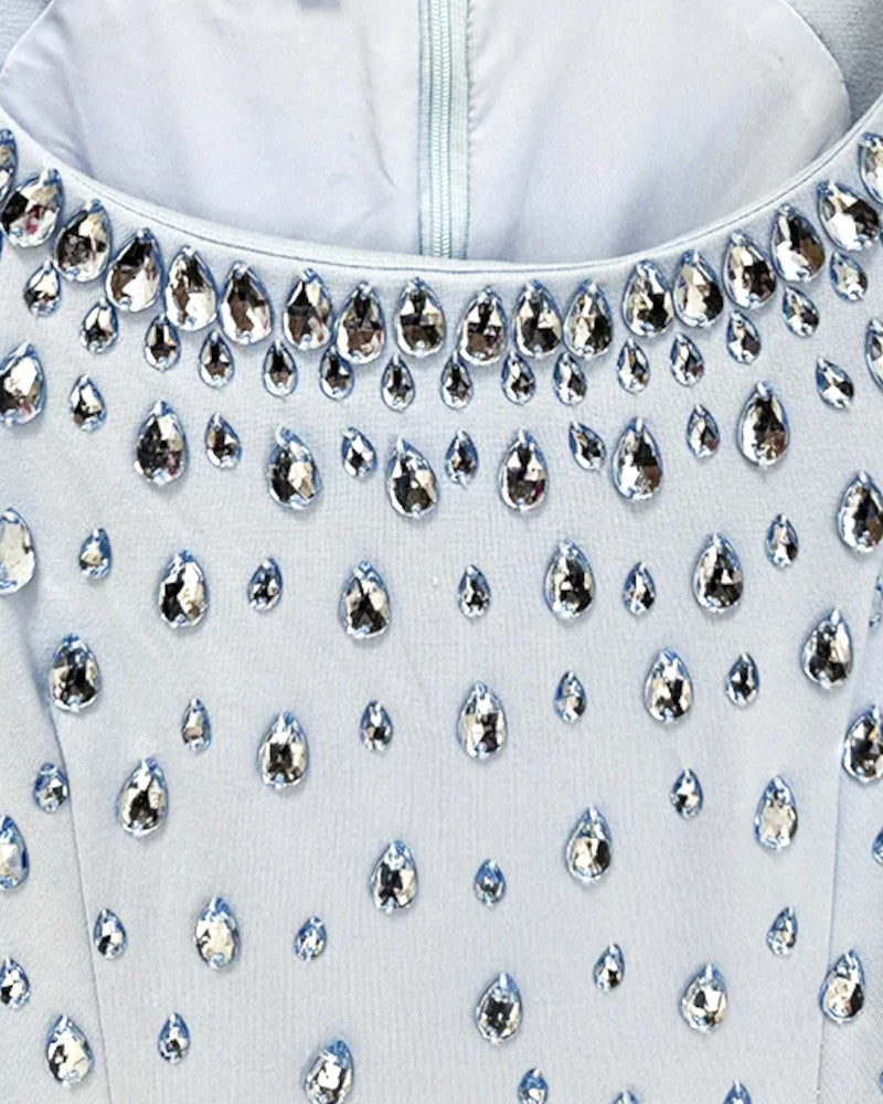 Crystal Maxi Dress Light Blue