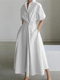 Women's Minimalist High-end Shirt Dress