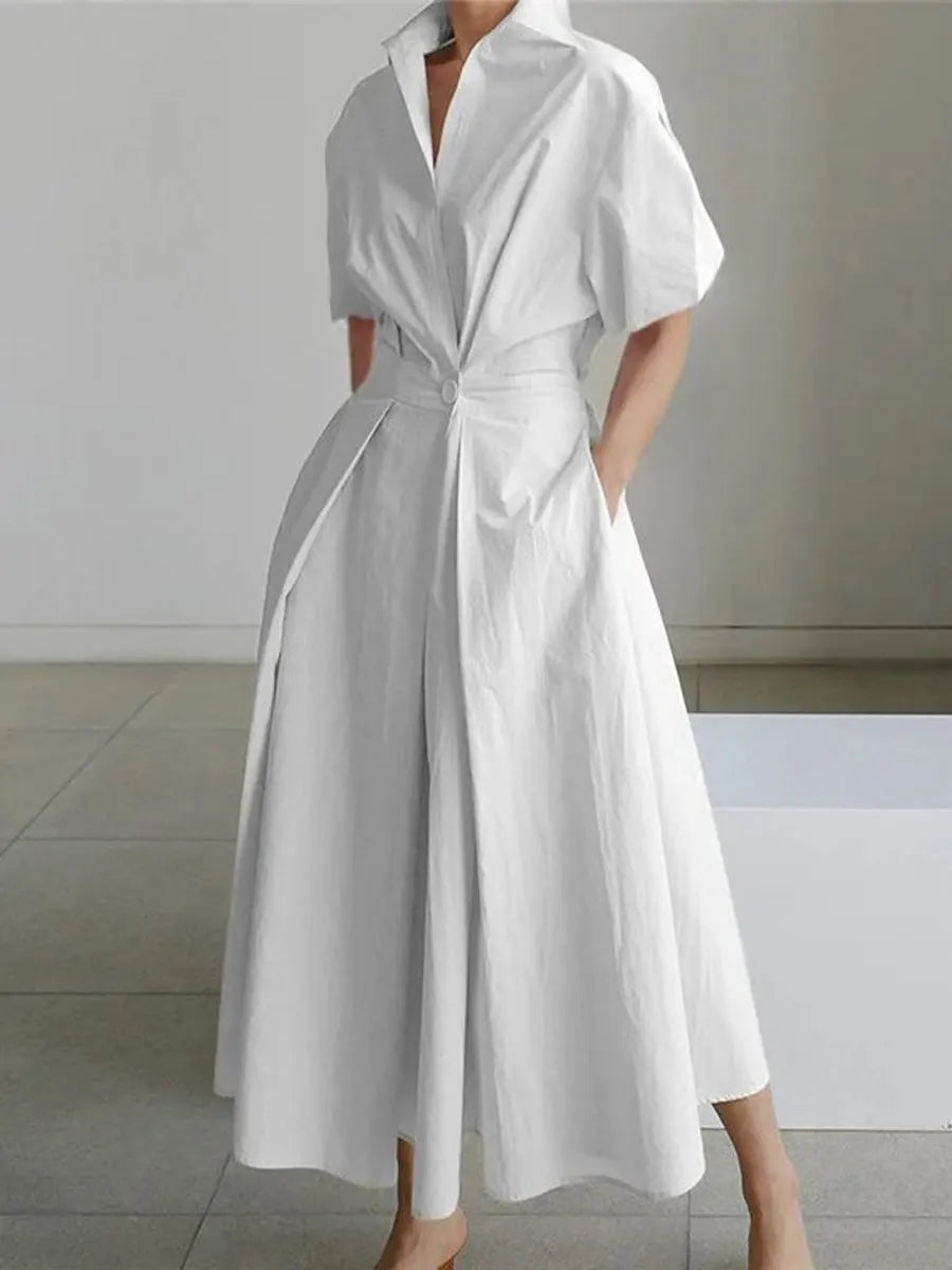 Women's Minimalist High-end Shirt Dress