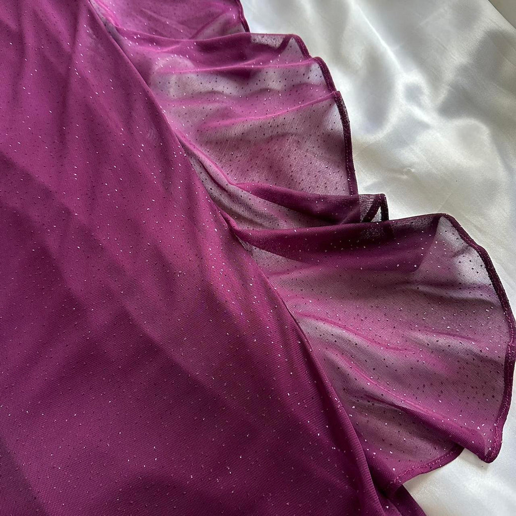 Betsy & Adam Women's Purple and Black Dress