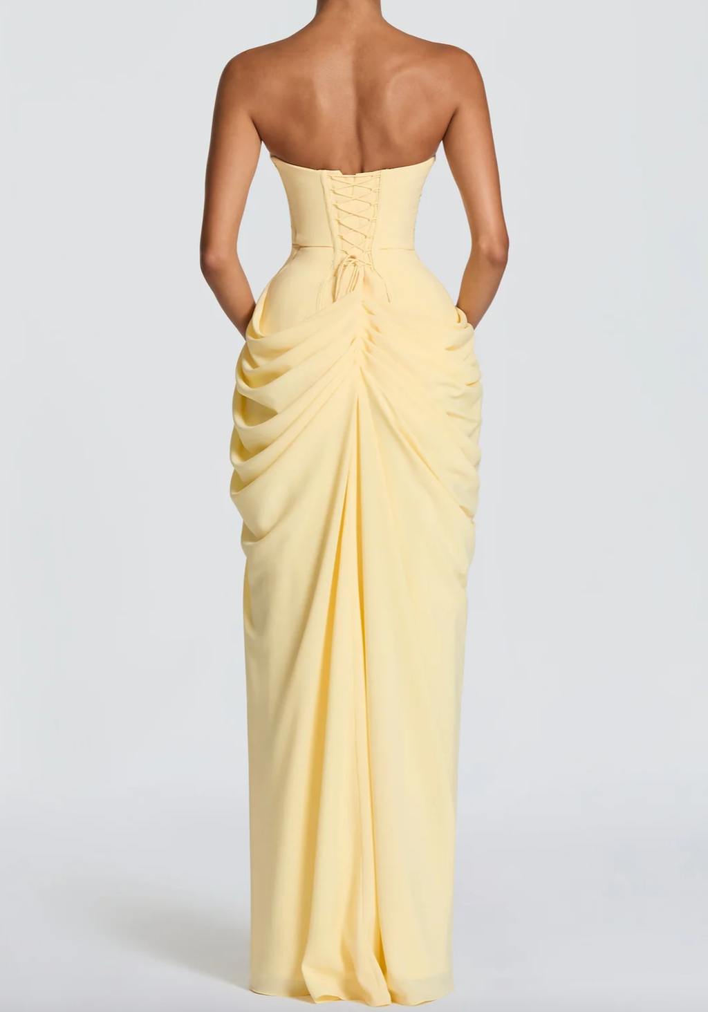 Butter Yellow Chiffon Maxi Dress Collection