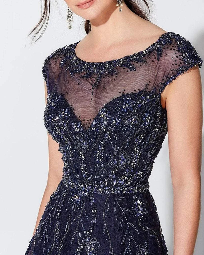 Ladies Elegant Rhinestone Mesh Dress - 01