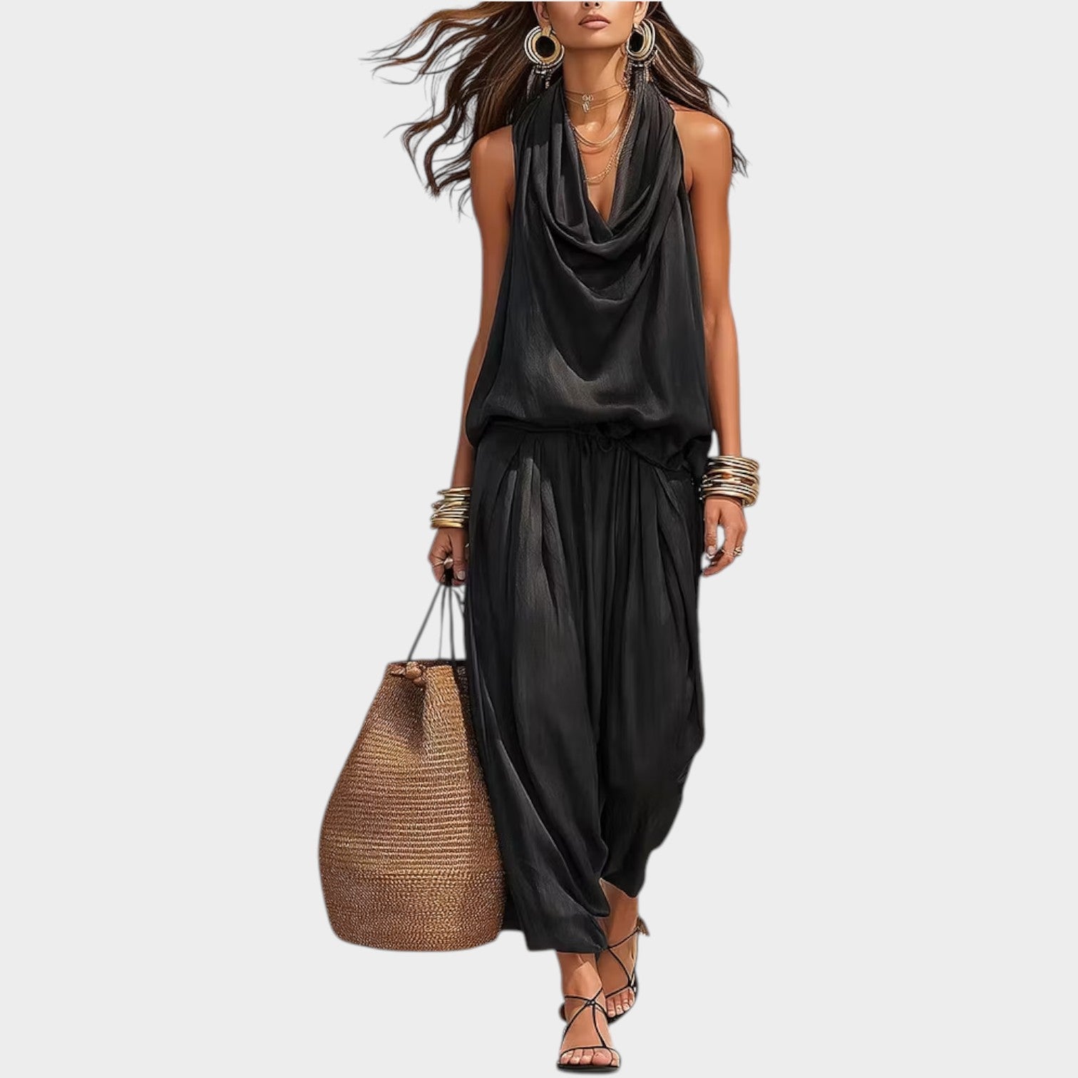 Draped Resort Two-Piece Set