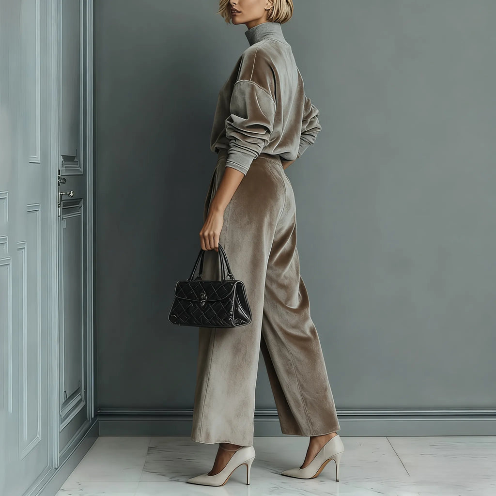 Women's Autumn And Winter Sports Casual Warm Velvet Suit