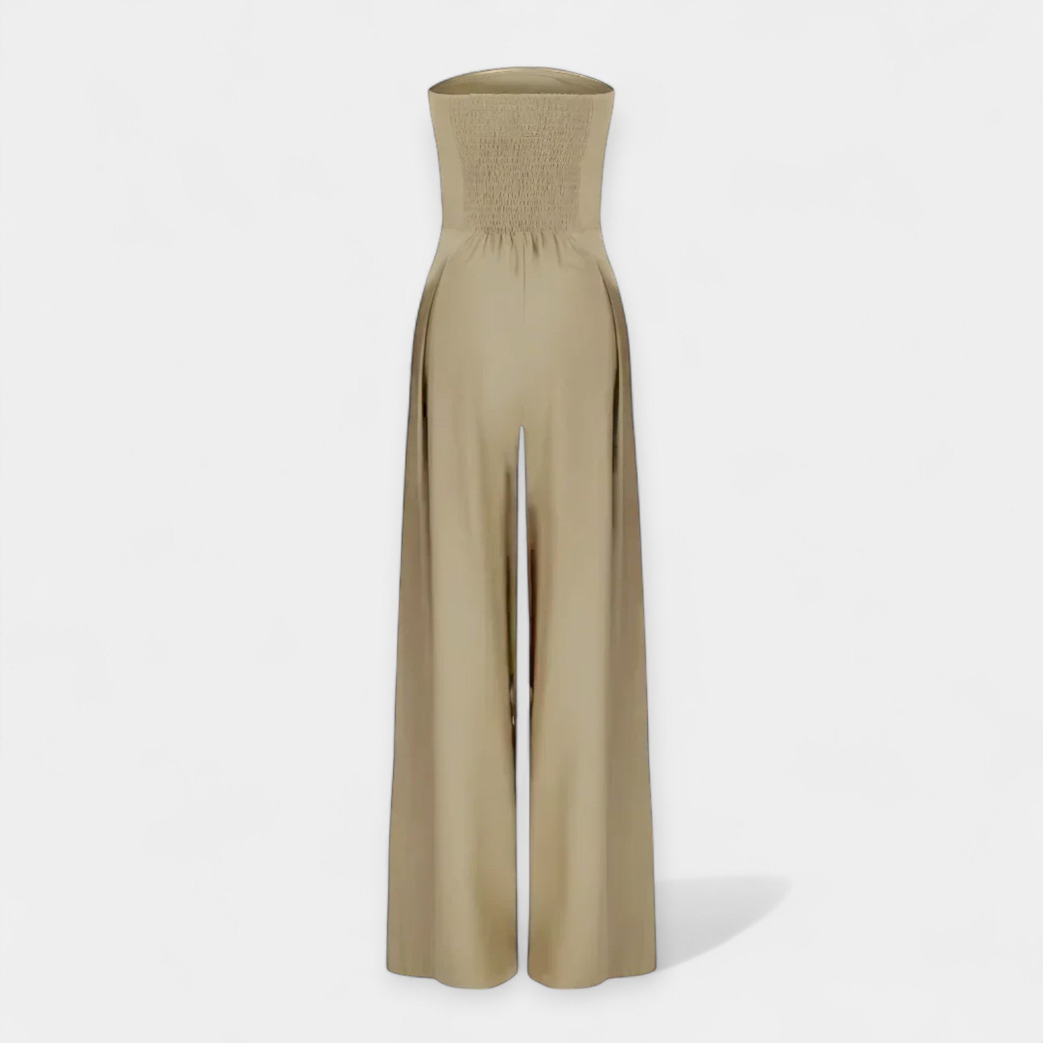 Strapless Jumpsuit with Corset
