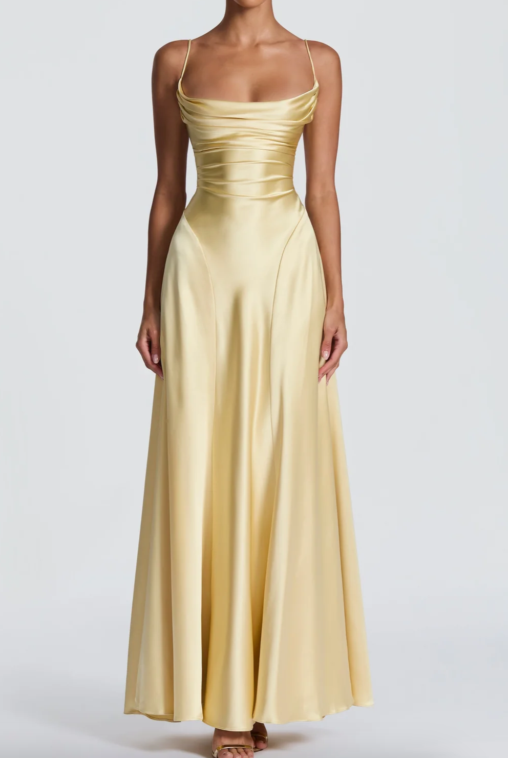 Butter Yellow Chiffon Maxi Dress Collection