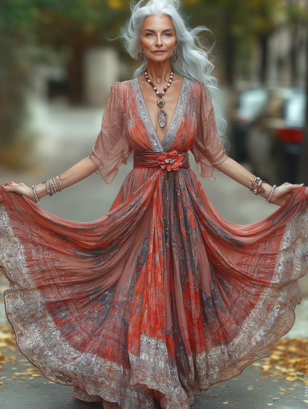 Summer vacation fashion elegant contrast color dress ad90