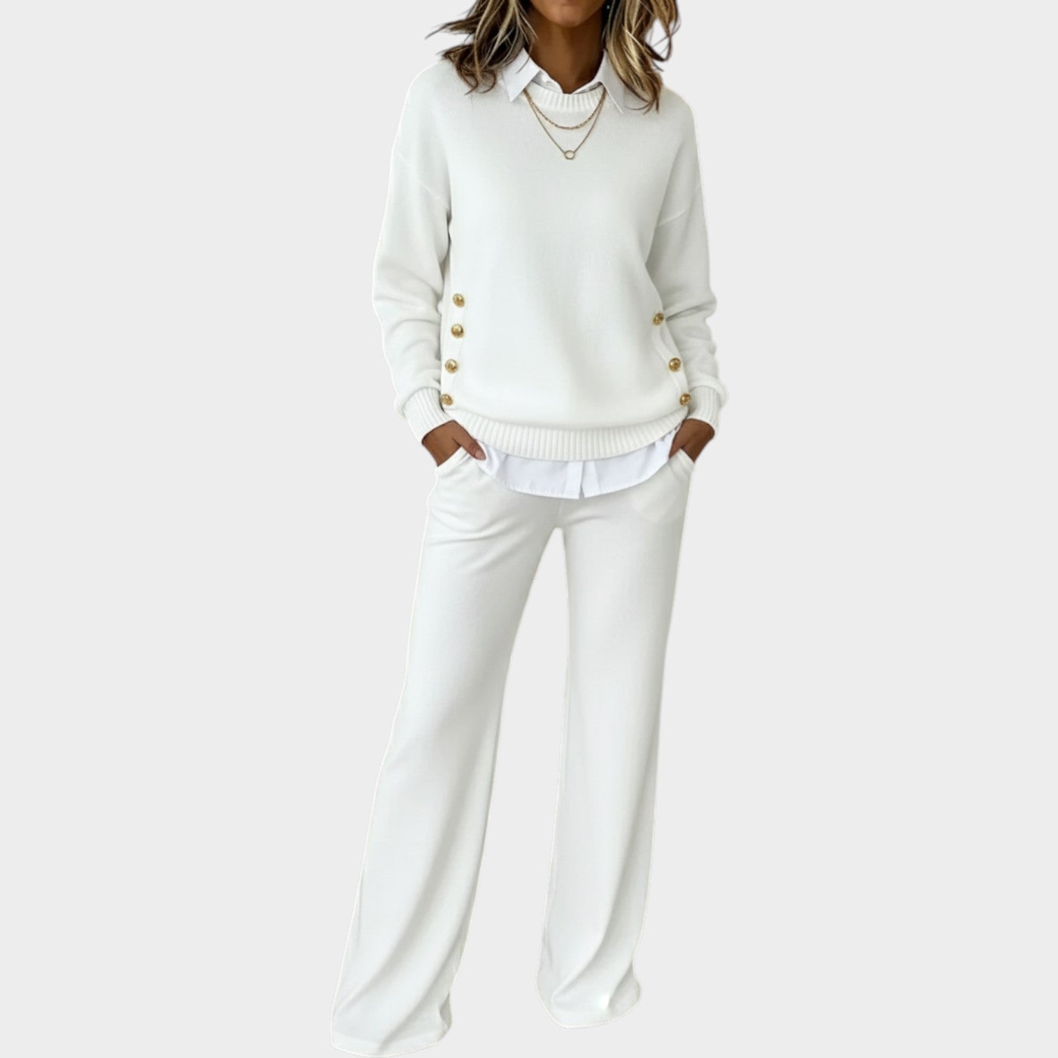 Elegant Knit Two-Piece Set