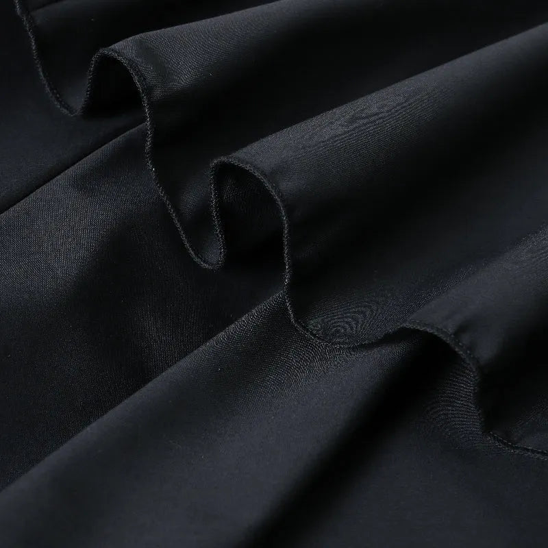A-Line High Waisted Falbala Solid Color Long Skirts Skirts Bottoms