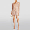 Luxury Handmade Crystal Pearl Blazer