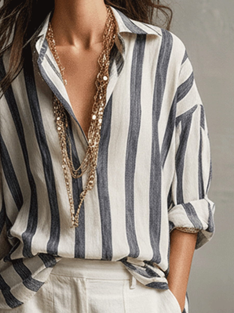 Relaxed Linen Wide-Leg Pants In Soft Ivory