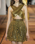 Sexy Embroidered Sequin Mini Dress