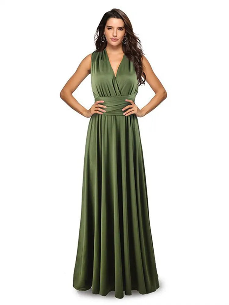 Marzella Multiway Maxi Dress – Tie Wrap Bridesmaid and Formal Occasion Gown in Multiple Colours