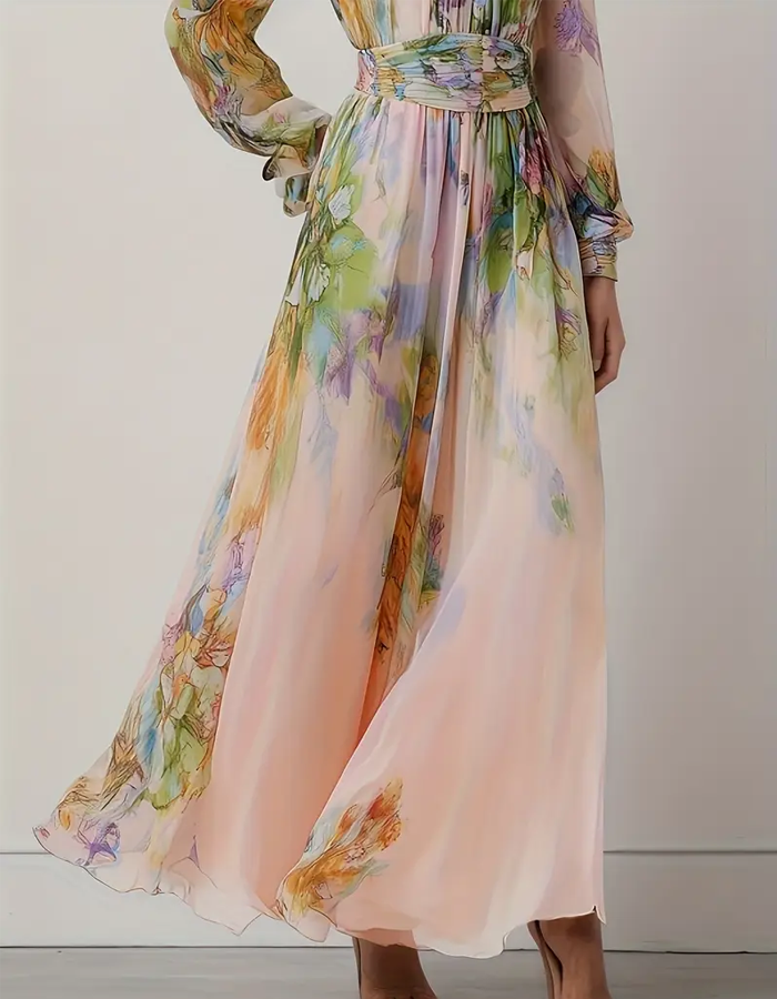 Floral Print Maxi Dress