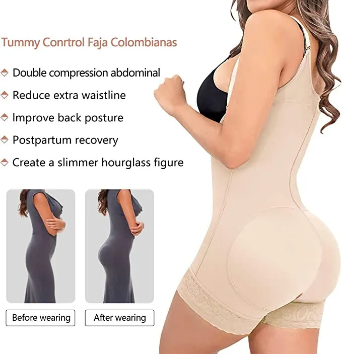 High Compression Shapewear Women's Hip Lift Thigh Slimming