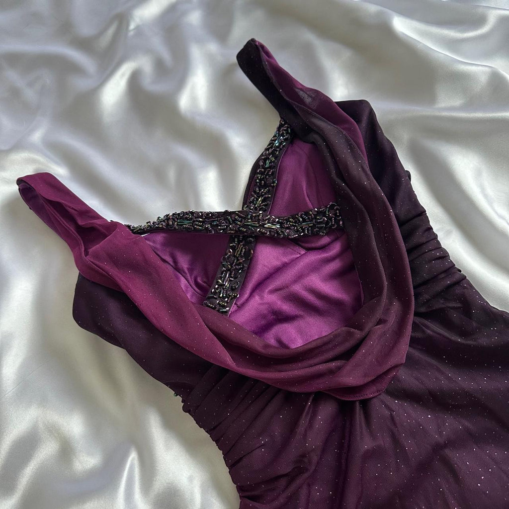 Betsy & Adam Women's Purple Dress