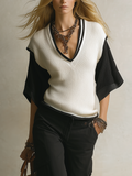 Modern Boho Batwing Sleeve Ribbed Knit Blouse Top