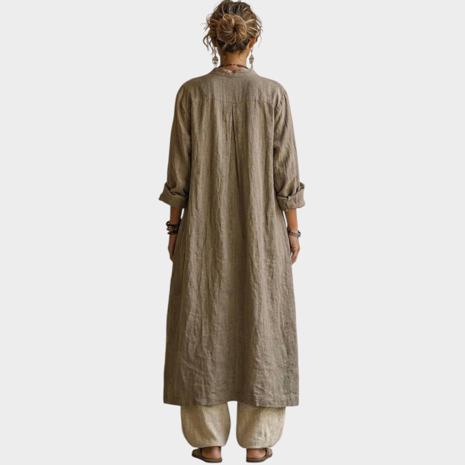 Layered Boho Linen Outfit Set
