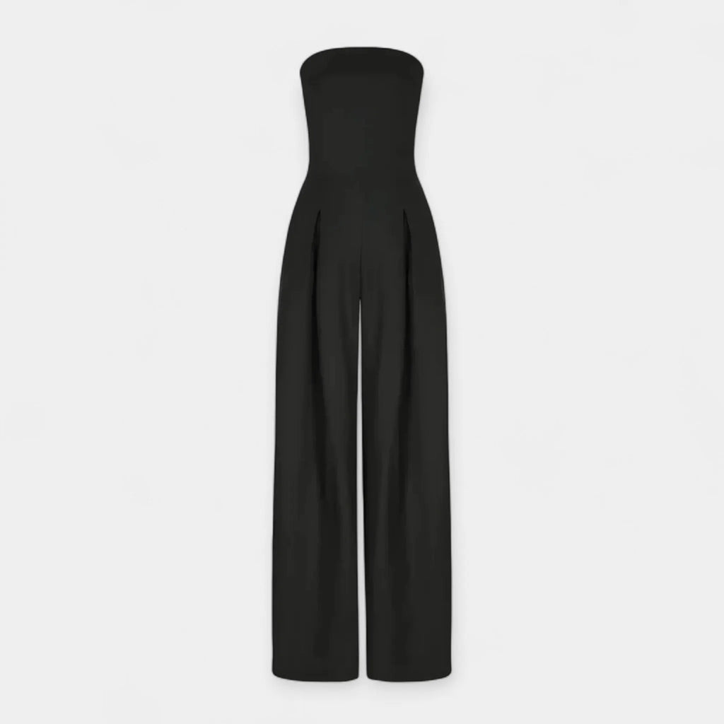 Strapless Jumpsuit with Corset