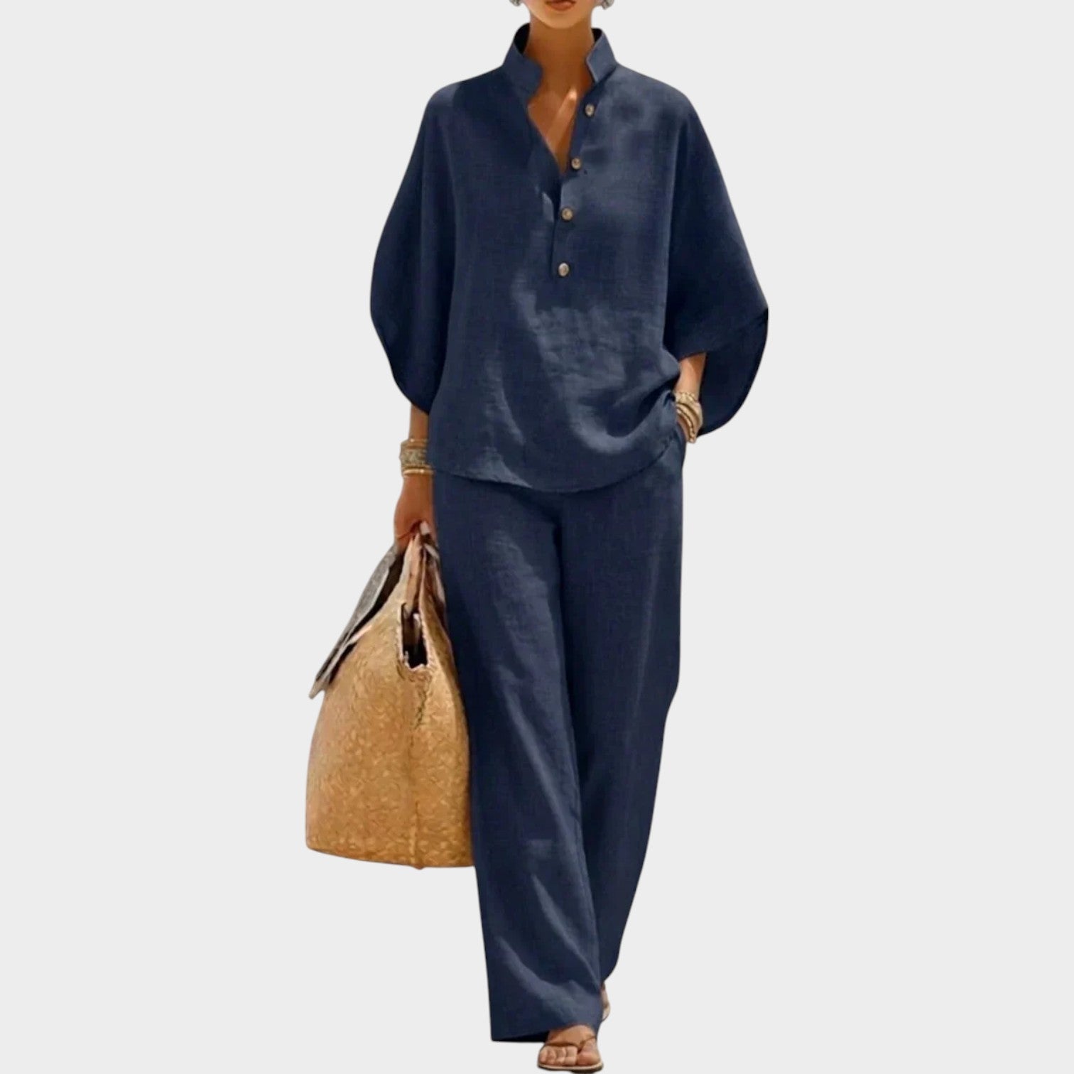 Casual Wide Leg Co-Ord Set