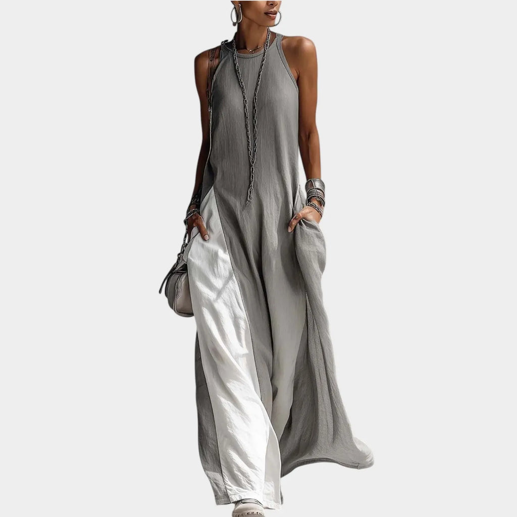 Sleeveless Wide-Leg Relaxed Jumpsuit