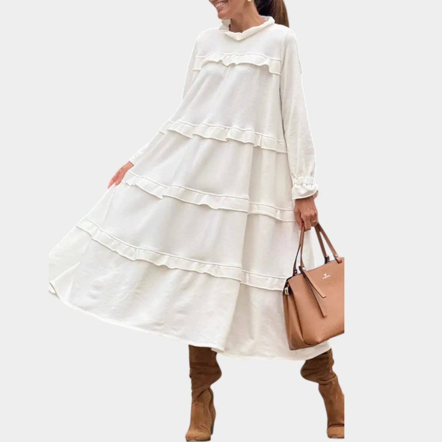Effortless Tiered Midi Dress