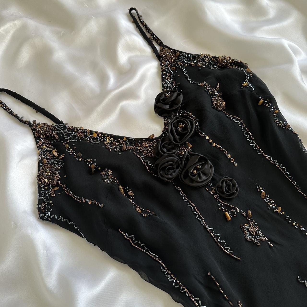 Women's Black and Silver Dress