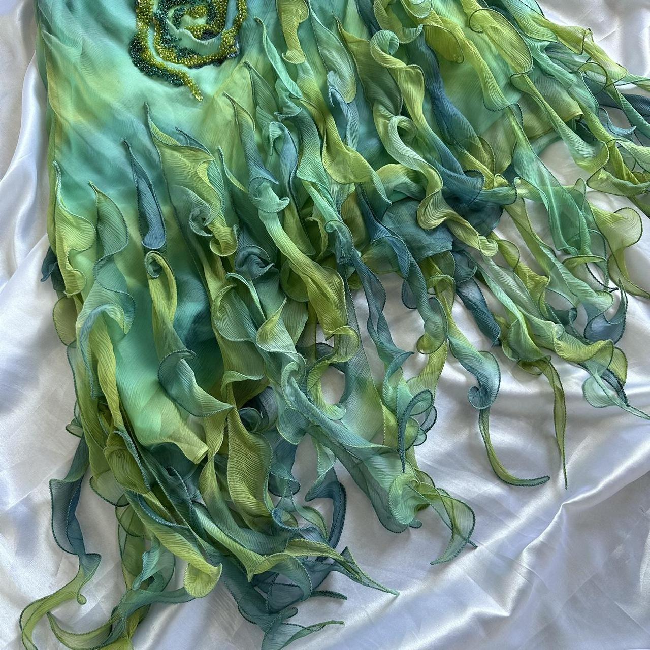 Women's Green and Brown Dress