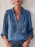 Bohemian Denim Top