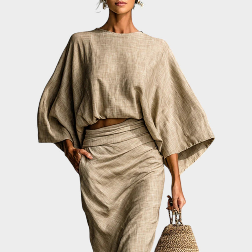 Minimalist Linen Two Piece Set