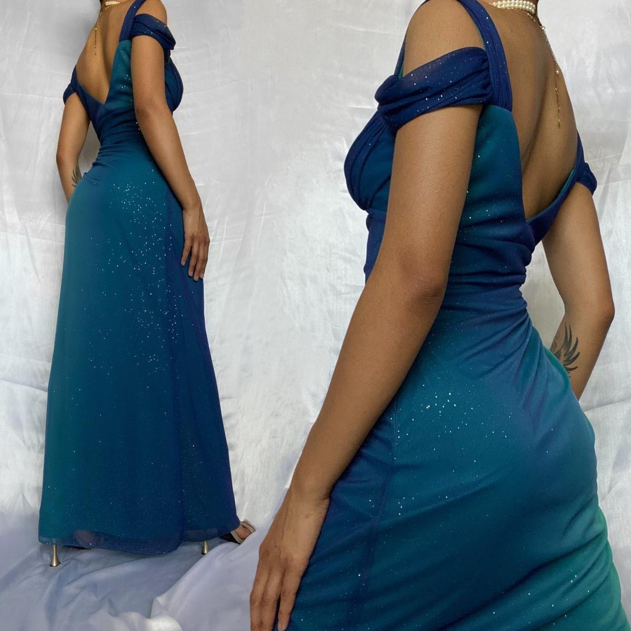 Betsy & Adam Women's Blue and Navy Dress