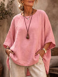 Cozy Casual Batwing-sleeve Shirt