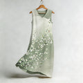 Vintage Pear Flower Art Flowy Linen Midi Dress
